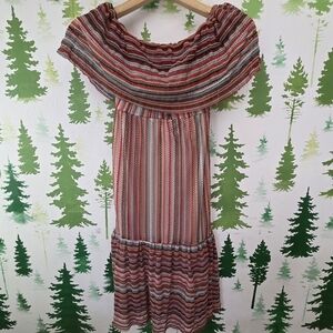 Sam Edelman Crochet Striped Midi Dress